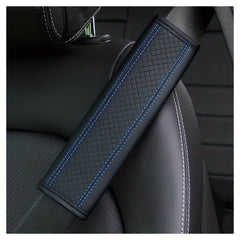 2pcs Car Seat Belt Cover Breathable Faux Leather Shoulder Pad for Men and Women