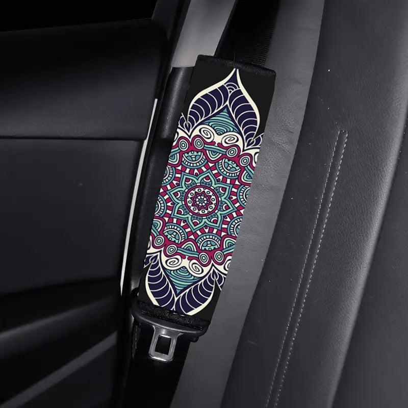 Bohemian Style Car Seat Belt Covers Soft Shoulder Pad Protector