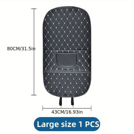 Waterproof Anti Dirty PU Leather Car Seat Back Protector Pad