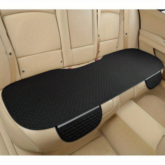 Car Rear Seat Cover Linen Fabric Protector Anti-slip