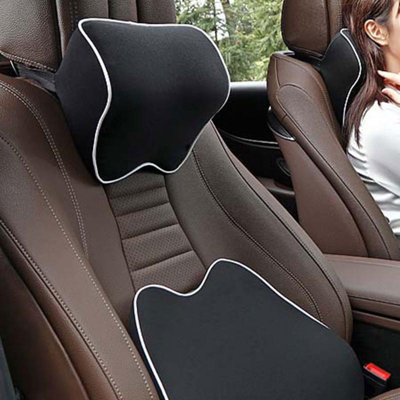 Car Neck Pillow Headrest Cushion Support Washable Travel Pillow
