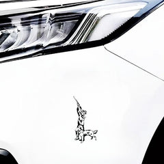 Hunter With Dog Car Body Sticker