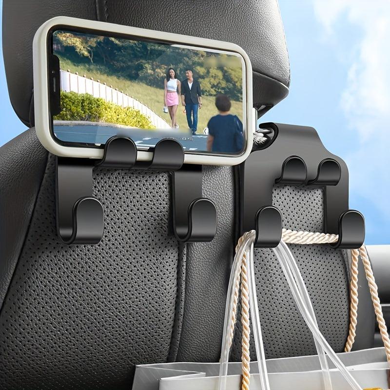4 Pcs Auto Seat Headrest Hook Car Storage Hanger Organizer Holder