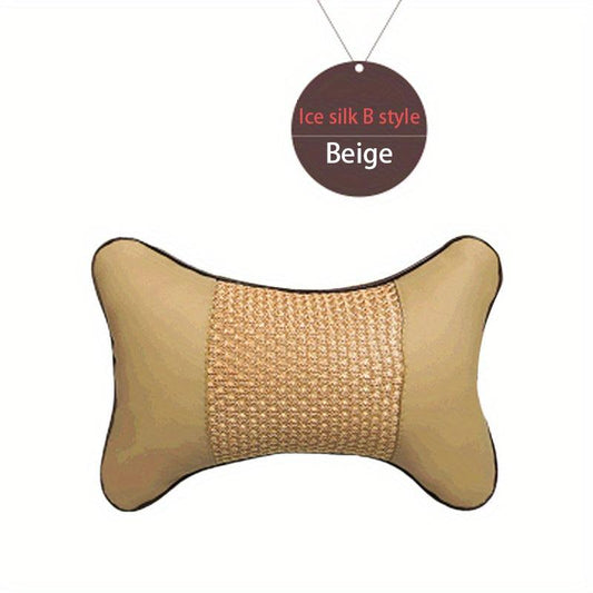 Car Ice Silk Headrest Neck Pillow Single Car Pillow