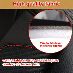 2pcs Carbon Fiber Car Seat Belt Covers for Men and Women