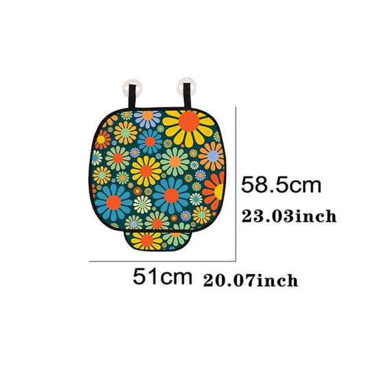 Colorful Flower Print Car Seat Cushion