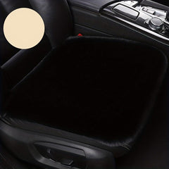 Car Seat Cushion Winter Plush Thick Wool Square Soft Wool Faux Rabbit Fur