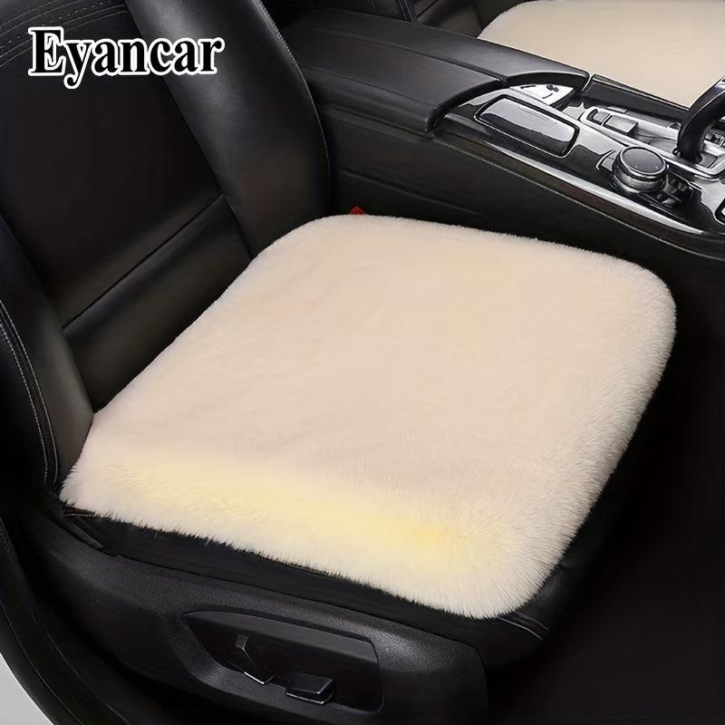 Car Seat Cushion Winter Plush Thick Wool Square Soft Wool Faux Rabbit Fur