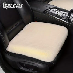 Car Seat Cushion Winter Plush Thick Wool Square Soft Wool Faux Rabbit Fur