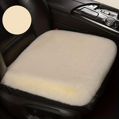 Car Seat Cushion Winter Plush Thick Wool Square Soft Wool Faux Rabbit Fur