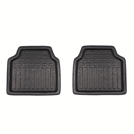 2pcs Car Universal Floor Mats All Seasons Non-slip Waterproof
