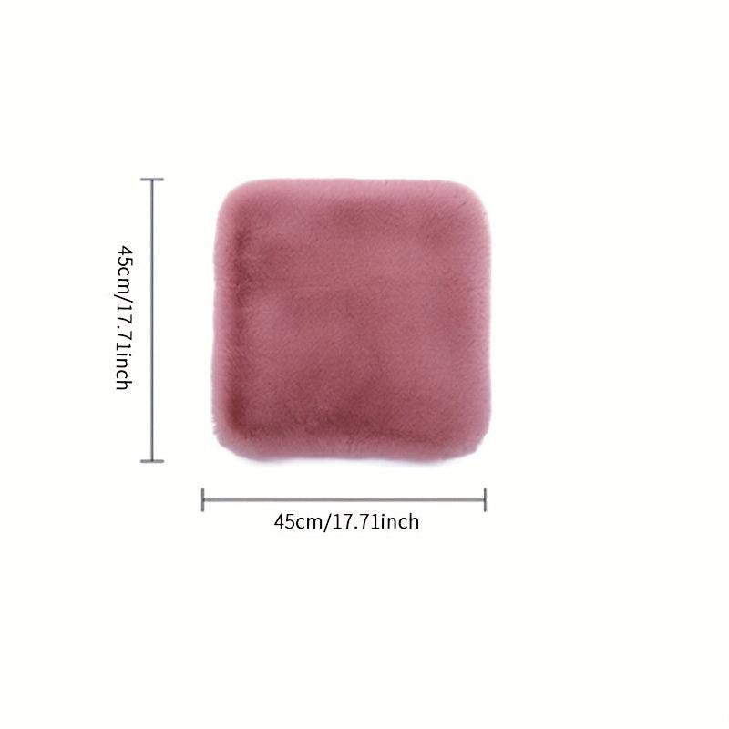 Winter Car Seat Cushion Thickened Warm Breathable Cover Plush Vent Seat Cushion
