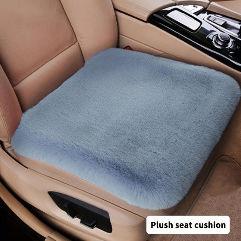 Winter Car Seat Cushion Thickened Warm Breathable Cover Plush Vent Seat Cushion