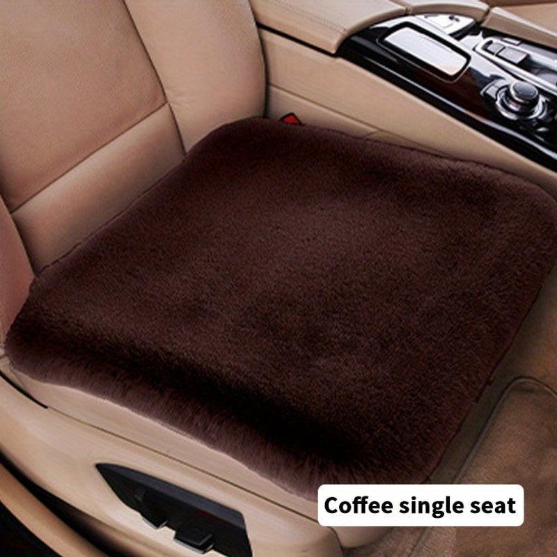 Winter Car Seat Cushion Thickened Warm Breathable Cover Plush Vent Seat Cushion