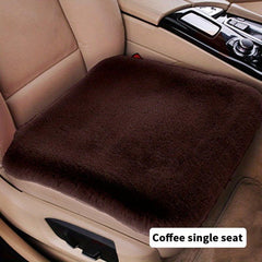 Winter Car Seat Cushion Thickened Warm Breathable Cover Plush Vent Seat Cushion