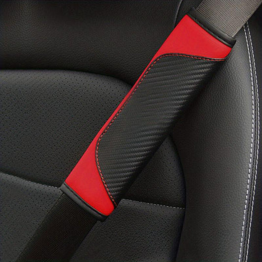 Car PU Leather Protect Cushion Cover Shoulder Guard Seat Belt Pad