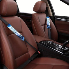 Light Wolf Print Car Shoulder Protector Four Seasons Interior Decor