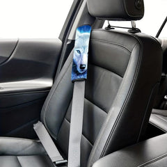 Light Wolf Print Car Shoulder Protector Four Seasons Interior Decor