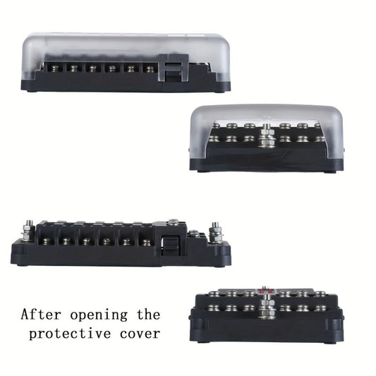 Universal 12-Way Car Fuse Box with LED Indicator