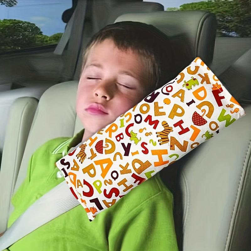 Kids Car Safety Seat Belt Shoulder Covers - Non Slip Breathable - Four Seasons