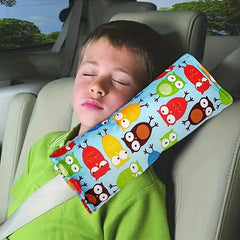 Kids Car Safety Seat Belt Shoulder Covers - Non Slip Breathable - Four Seasons