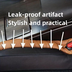 Car Seat Gap Plug Strips Anti-Leak Pads Brown 2 Packs