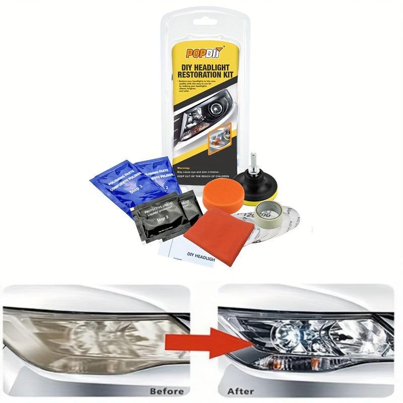 Car Headlight Restoration Polishing Kits