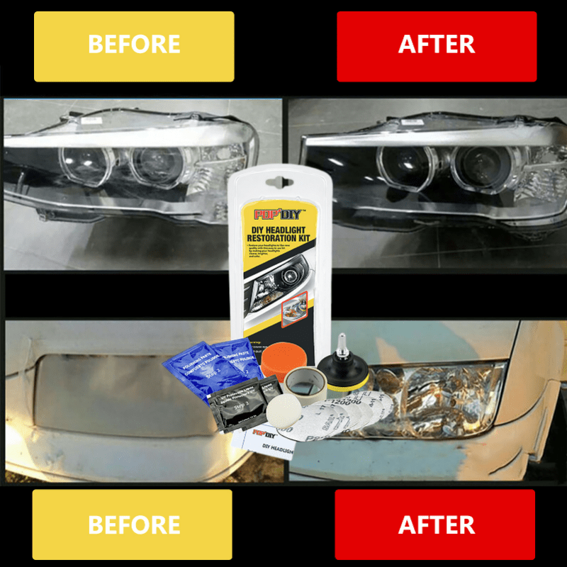 Car Headlight Restoration Polishing Kits