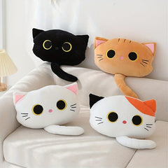 Cartoon Cat Car Headrest Neck Pillow Lumbar Cervical Seat Car Pillow