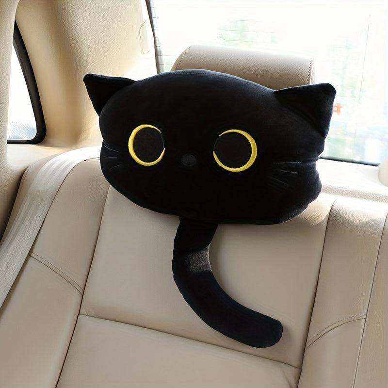 Cartoon Cat Car Headrest Neck Pillow Lumbar Cervical Seat Car Pillow