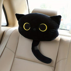 Cartoon Cat Car Headrest Neck Pillow Lumbar Cervical Seat Car Pillow