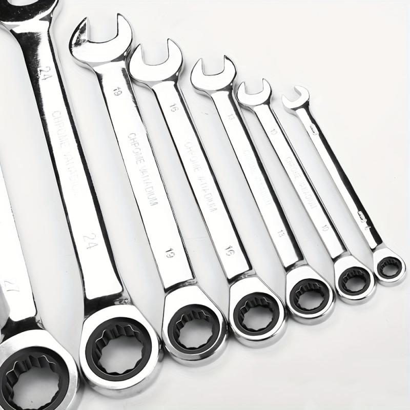 6MM 17MM Ratchet Wrenches Universal Spanners Car Repair Hand Tools