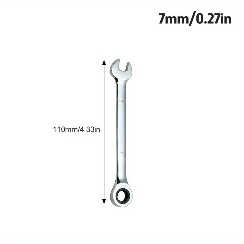 6MM 17MM Ratchet Wrenches Universal Spanners Car Repair Hand Tools