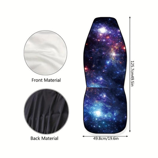 1pc Starry Sky Seat Cover Universal Car Seat Cover