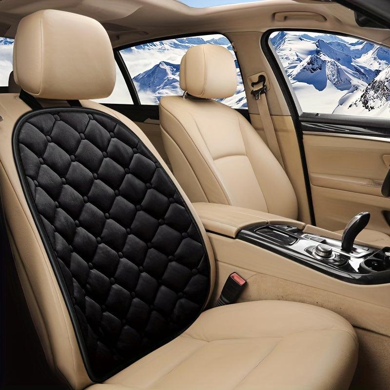 Plush Car Backrest Pad Soft Velvet Memory Foam Seat Protector