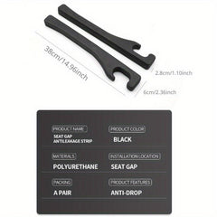 1pair Car Seat Gap Leak Strip Seat Gap Plug