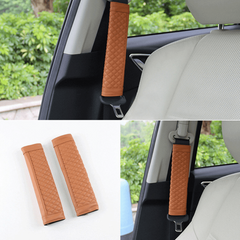 Universal Car Safety Seat Belt Faux Leather Pad Cover