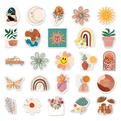 50Pcs Bohemian Style Stickers for Car Laptop Water Bottle