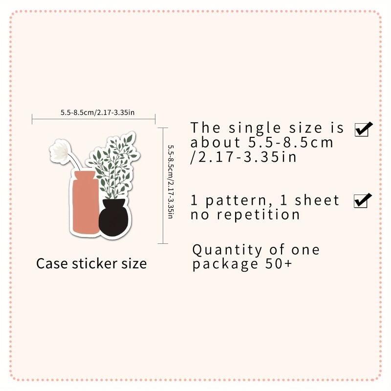 50Pcs Bohemian Style Stickers for Car Laptop Water Bottle