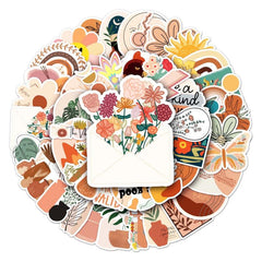 50Pcs Bohemian Style Stickers for Car Laptop Water Bottle