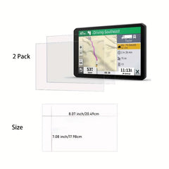 2pcs Universal Matte Screen Protector Mini Navigation Anti Glare 20.5 x 17.98 cm