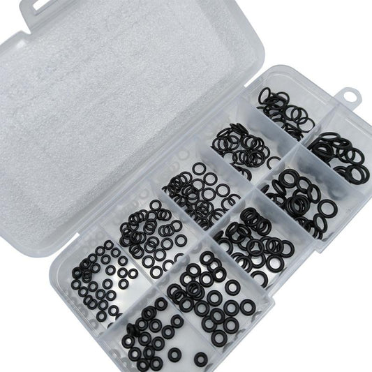 250pcs Nitrile Rubber High Temp Resistant O Ring Set Leather Seal Ring 10 Grid