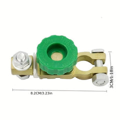Car Truck Boat Vehicle Power Shutoff Disconnect Switch Green Knob Isolator