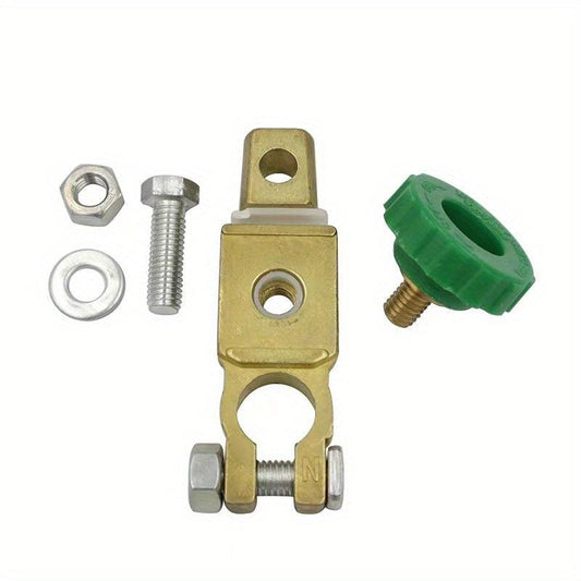 Car Truck Boat Vehicle Power Shutoff Disconnect Switch Green Knob Isolator