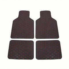 Universal Waterproof Car Mats Front/Rear Set Leather Carpet