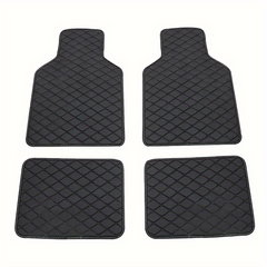 Universal Waterproof Car Mats Front/Rear Set Leather Carpet