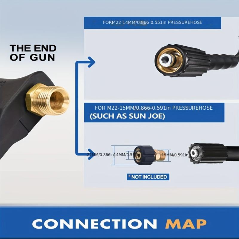 High Pressure Cleaning Water Gun 4000psi Car Washing Water Gun