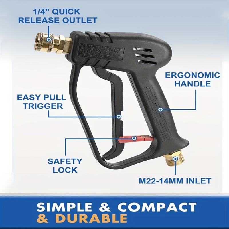 High Pressure Cleaning Water Gun 4000psi Car Washing Water Gun