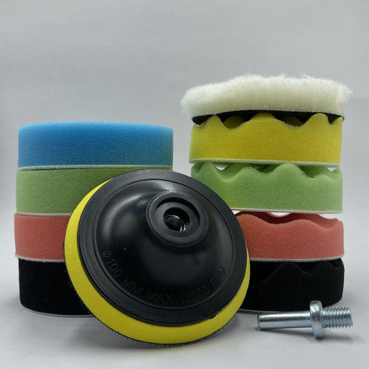 11pcs Polishing Sponge Pads Car Hand Waxing Sponge Pad Polishing Pad