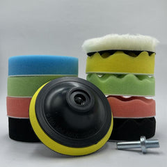 11pcs Polishing Sponge Pads Car Hand Waxing Sponge Pad Polishing Pad
